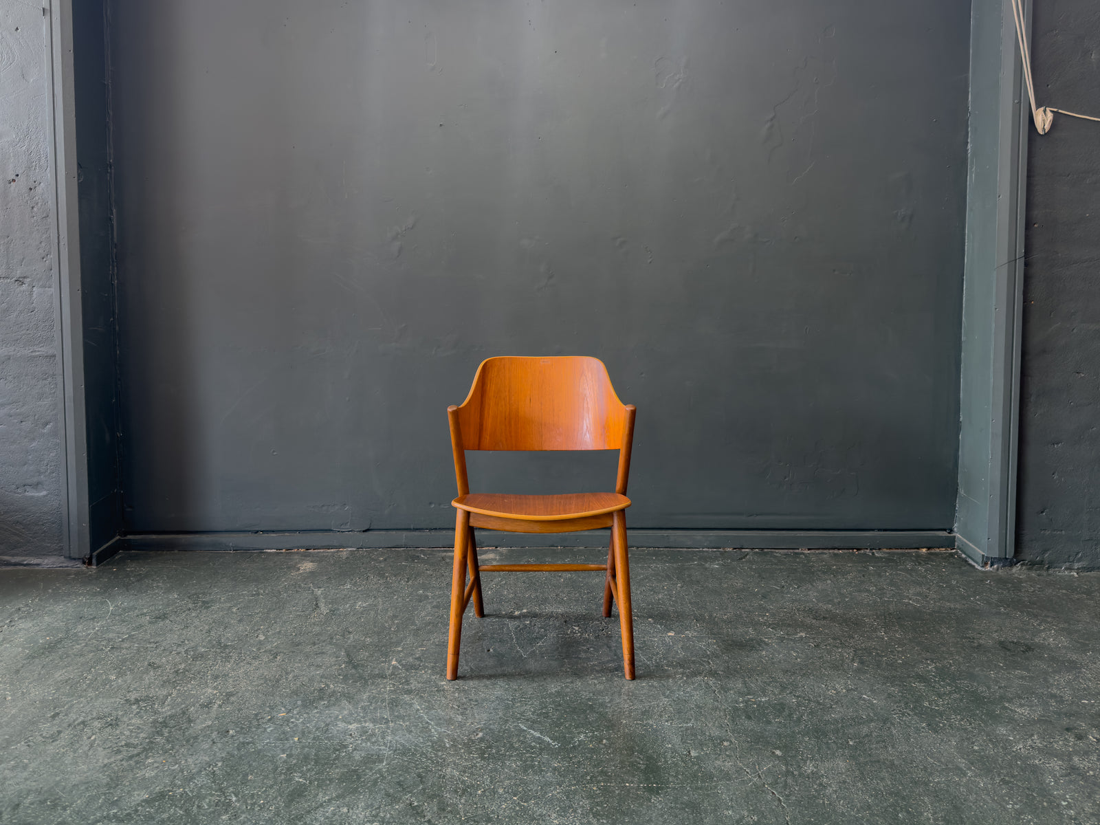 Jens Hjorth Curved Wood Chair