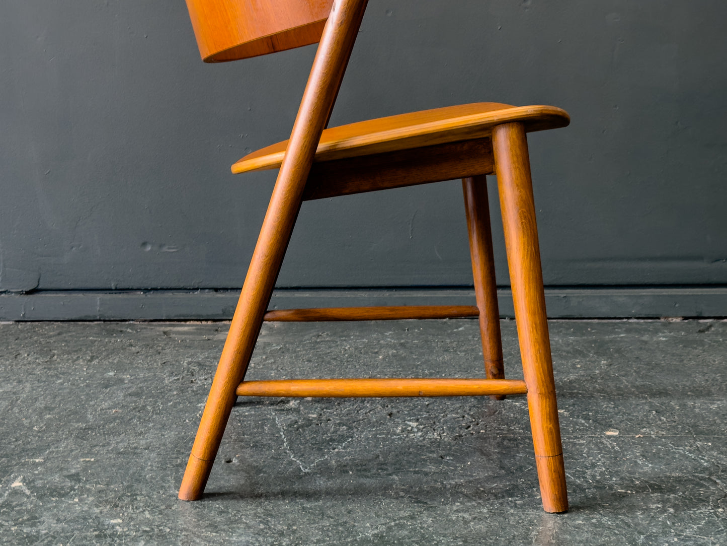 Jens Hjorth Curved Wood Chair