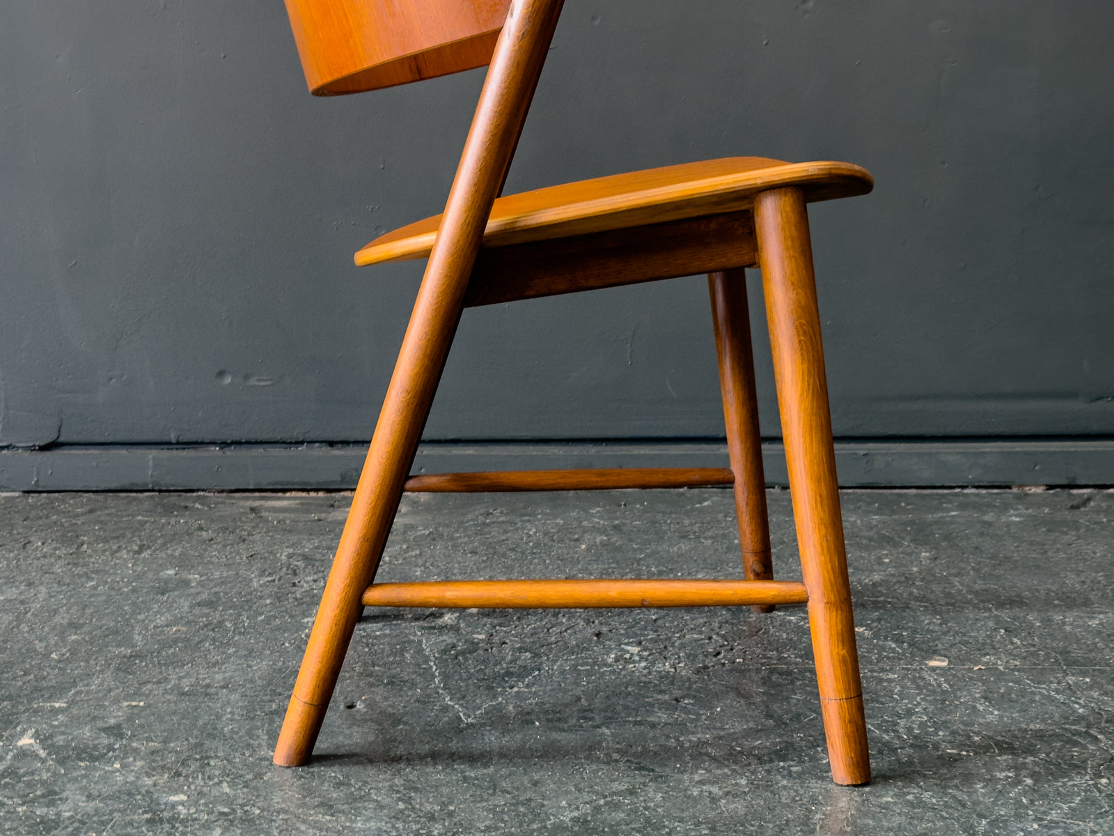 Jens Hjorth Curved Wood Chair