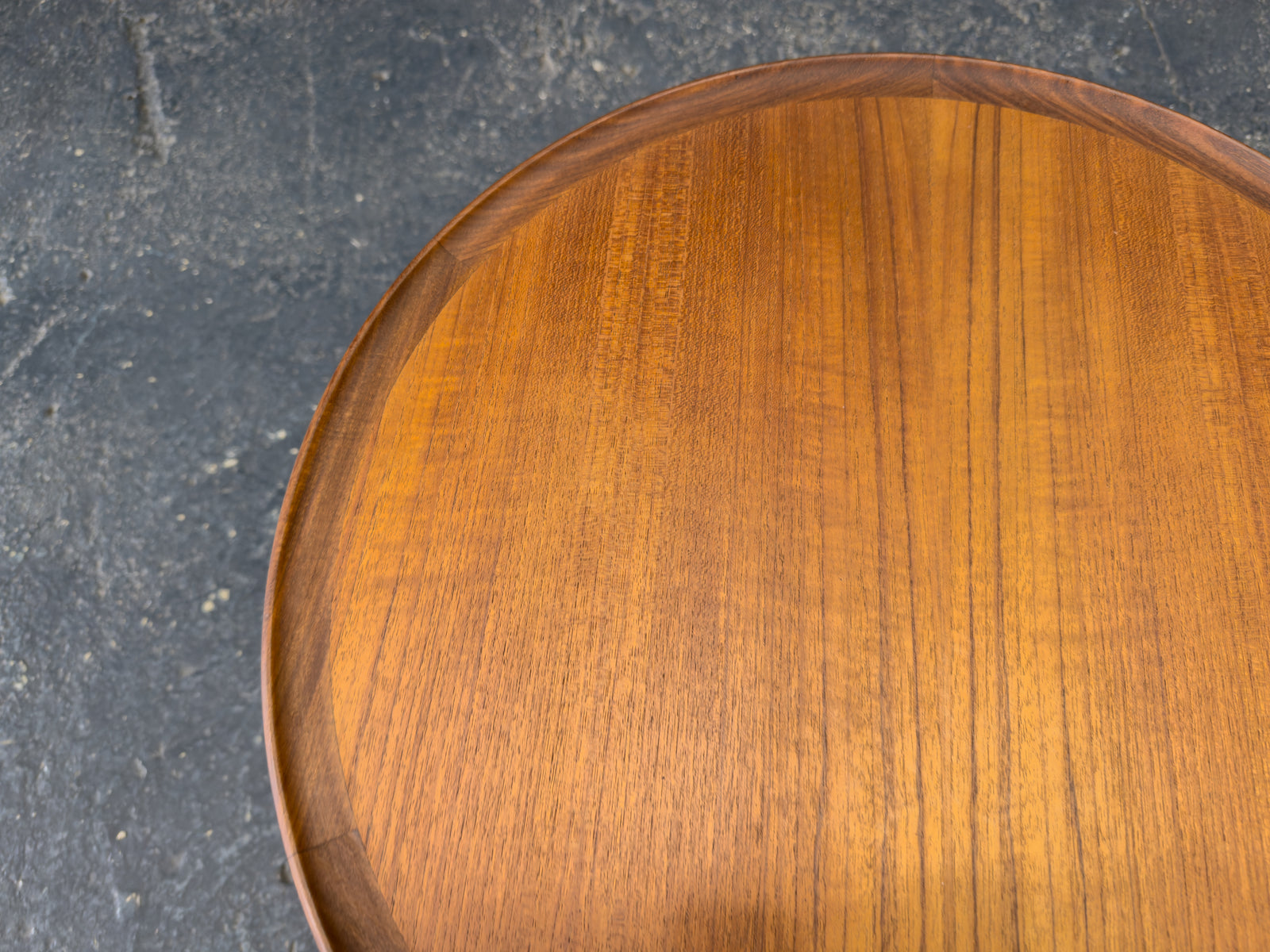 Small Round Teak Side Table