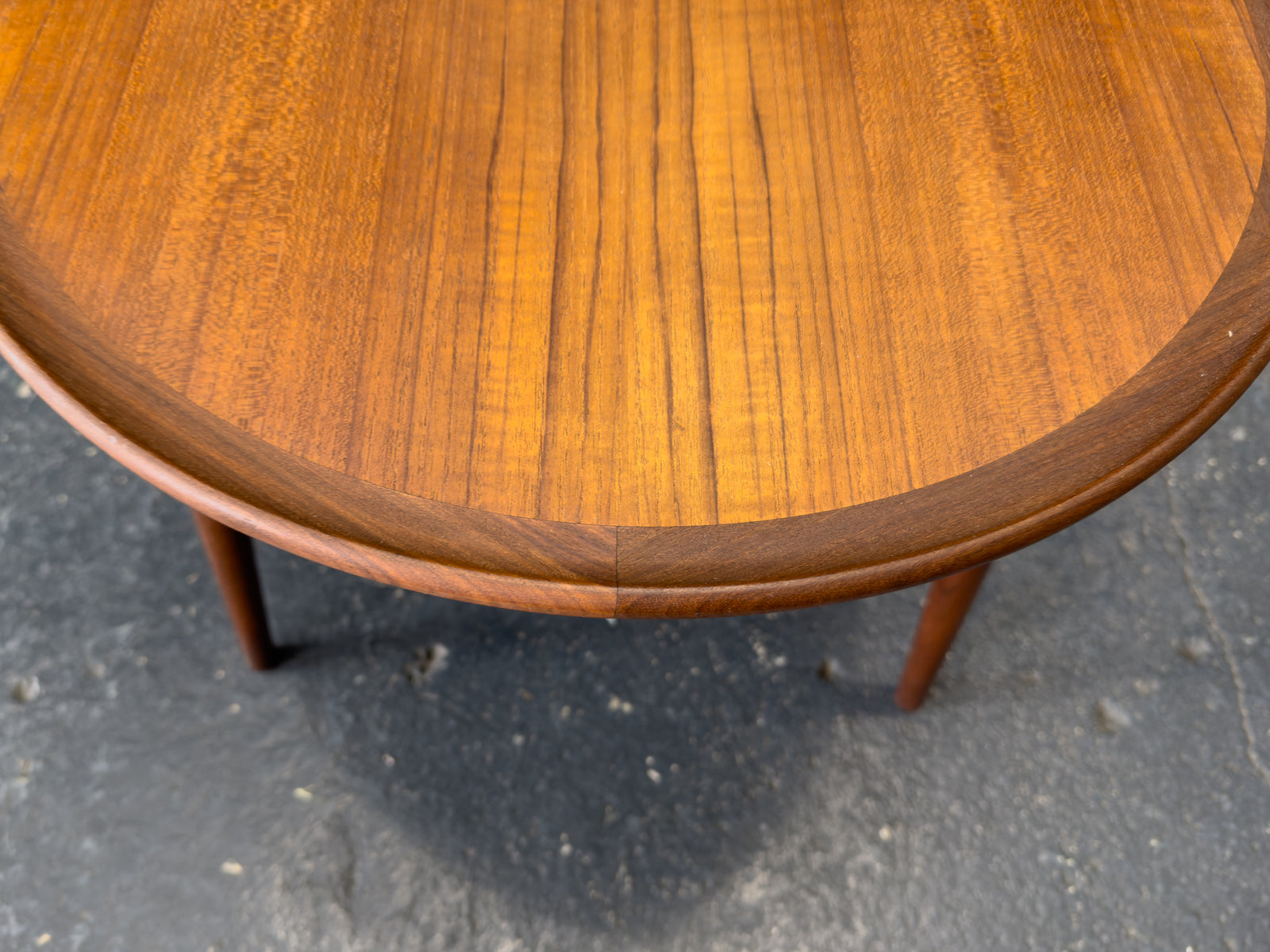 Small Round Teak Side Table