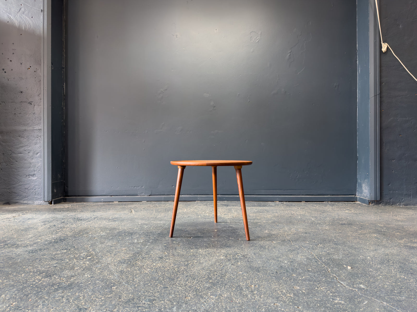 Small Round Teak Side Table