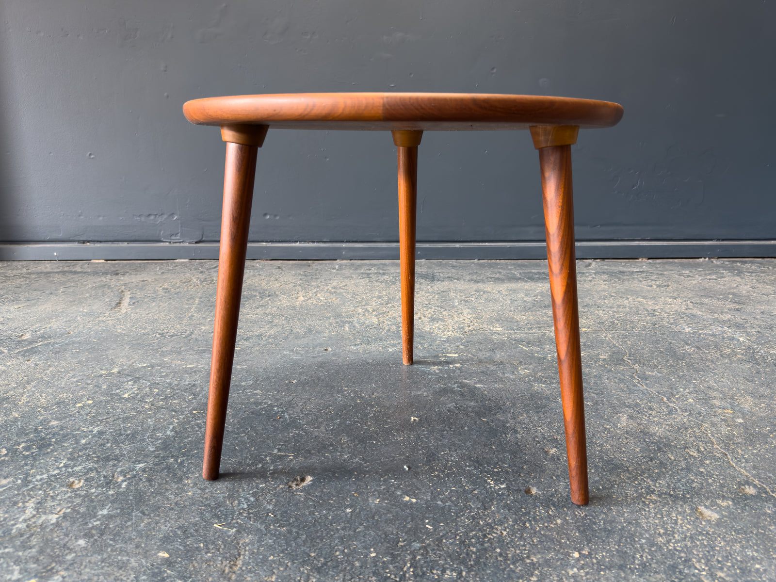 Small Round Teak Side Table