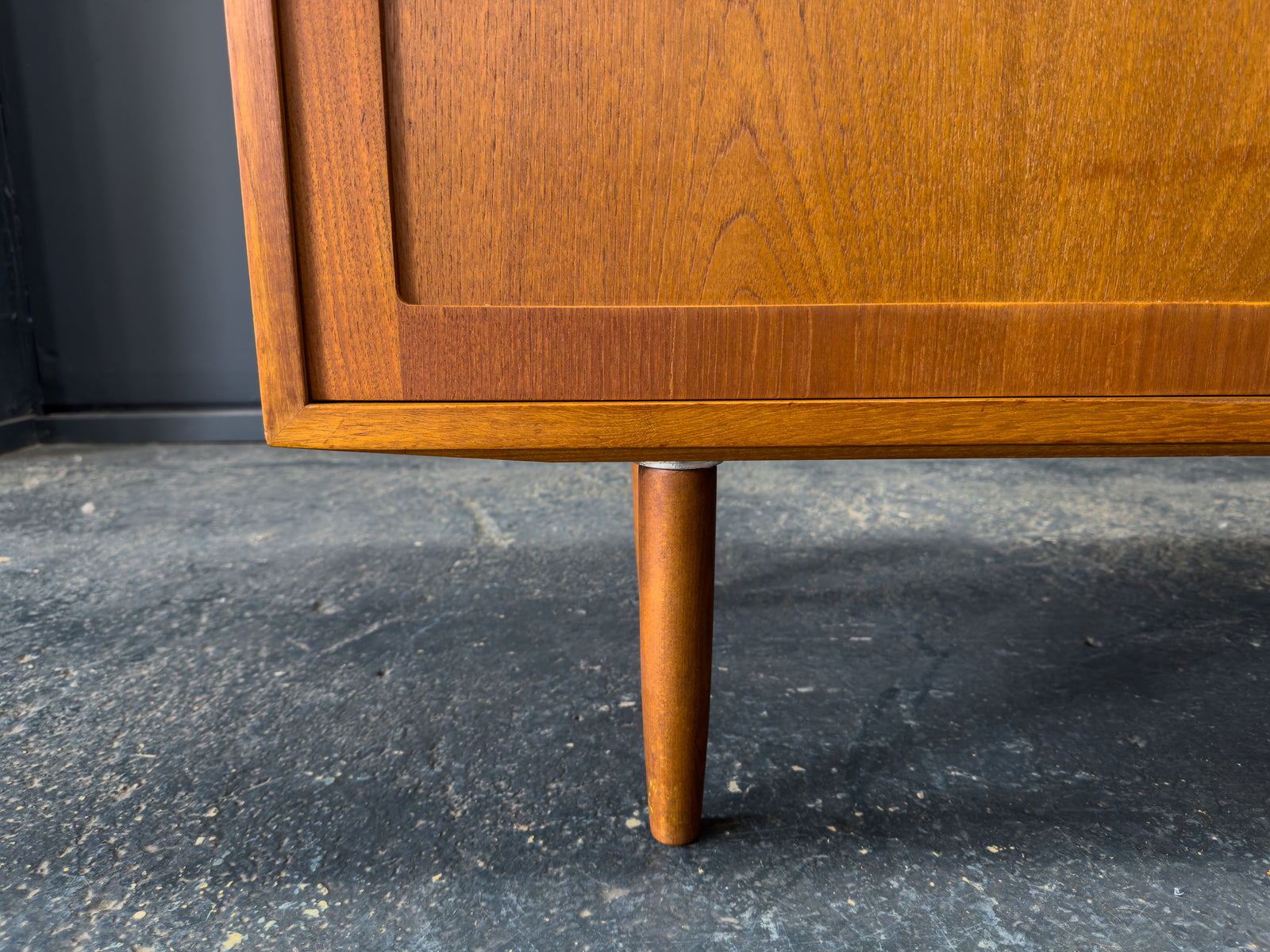 Medium Teak Sideboard with Sliding Doors