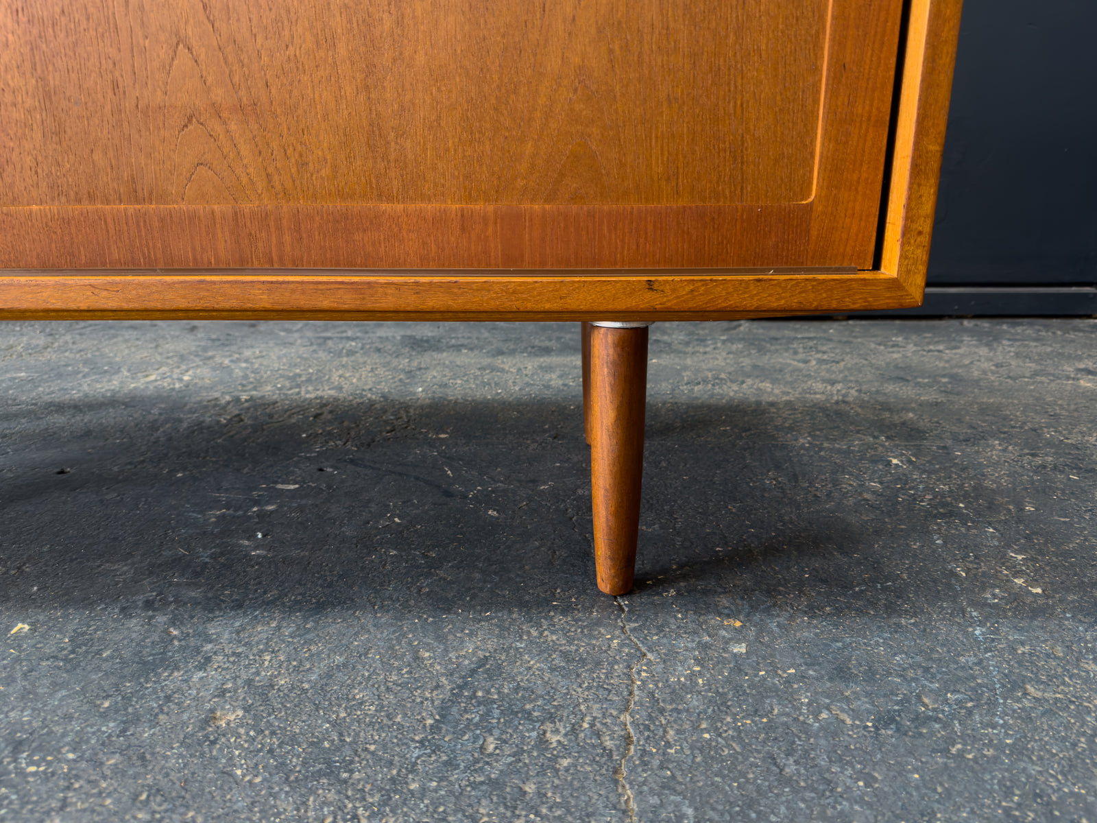 Medium Teak Sideboard with Sliding Doors