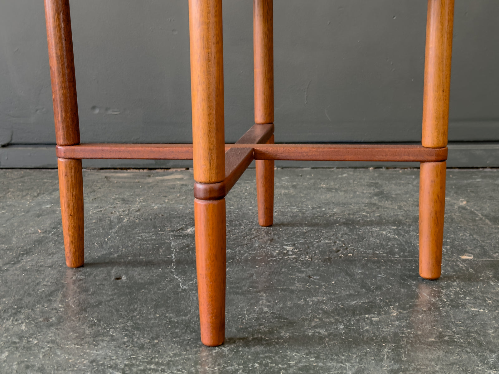 Round Cherry Side Table by Haslev