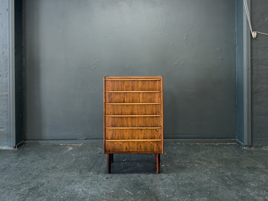 Rosewood Tallboy with 6 Drawers
