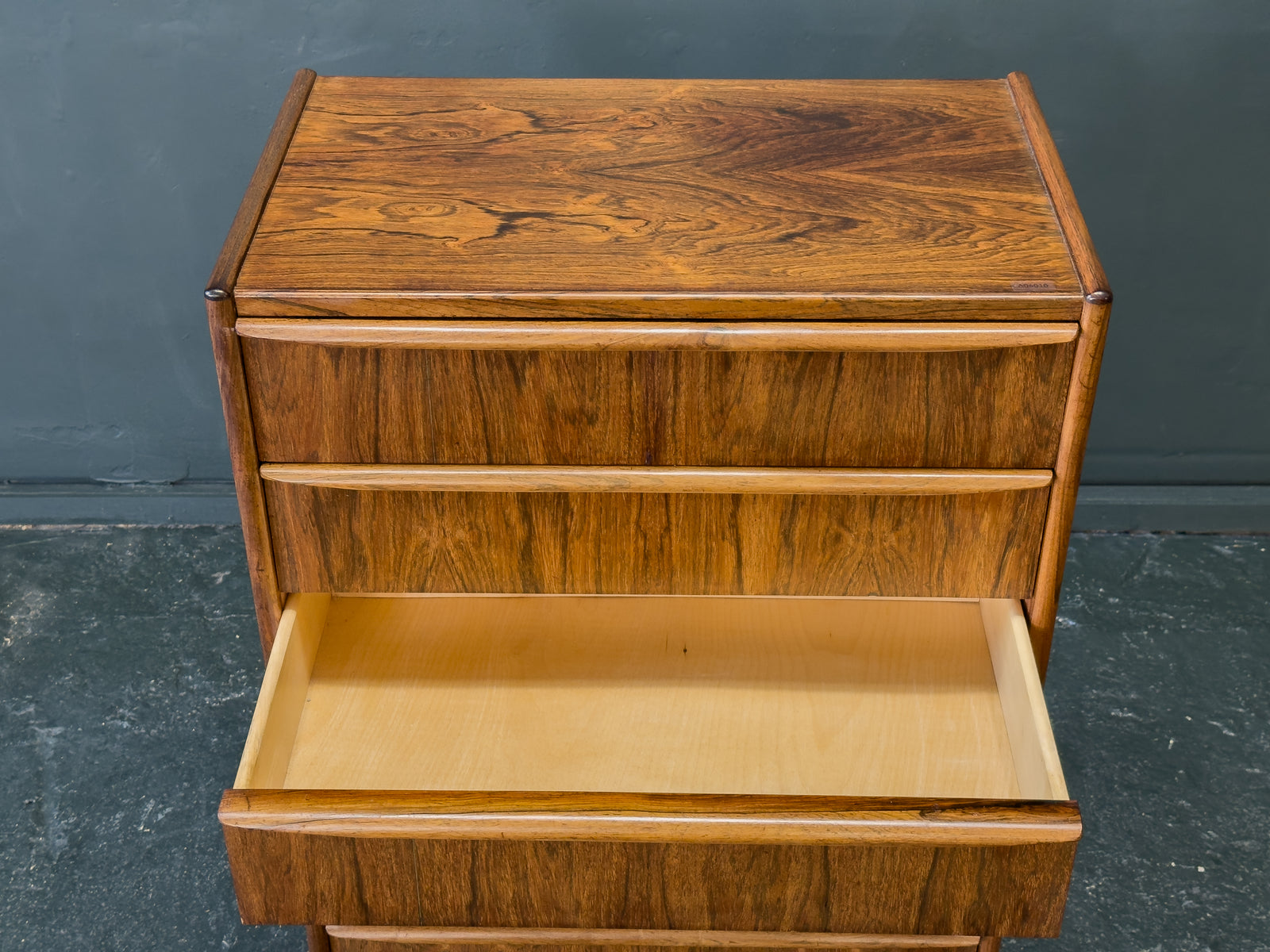 Rosewood Tallboy with 6 Drawers