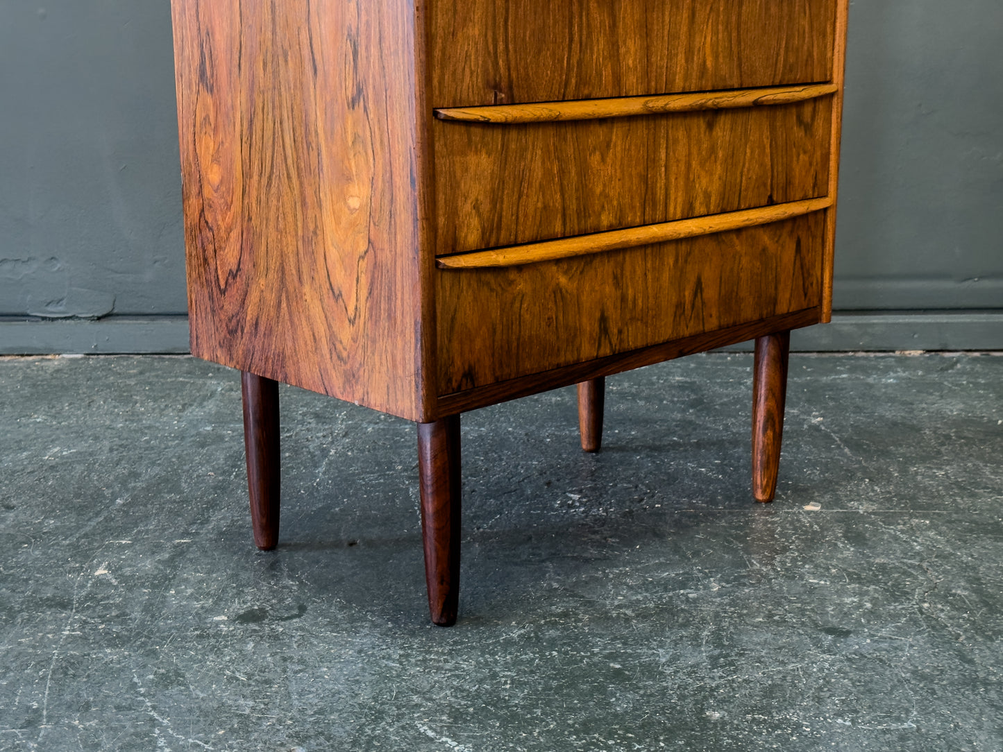 Rosewood Tallboy with 6 Drawers