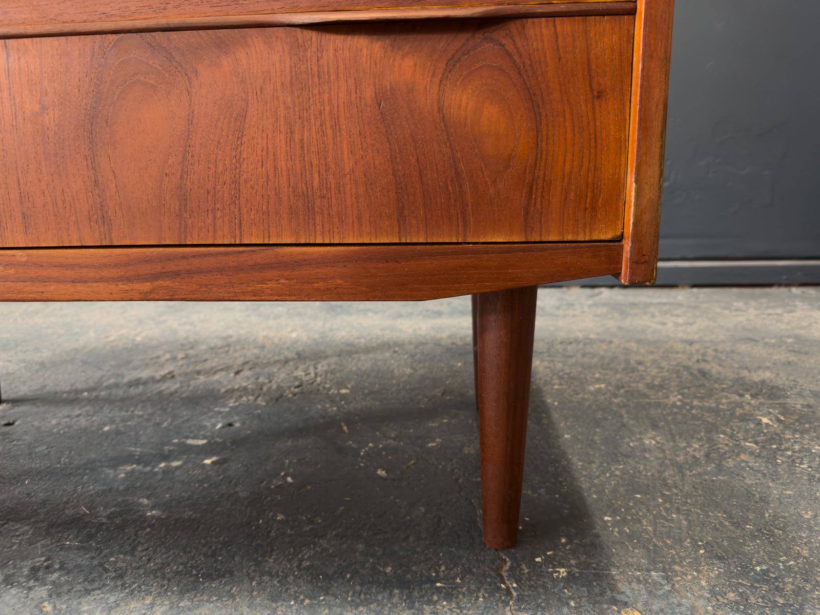 Teak Bureau with Writing Desk