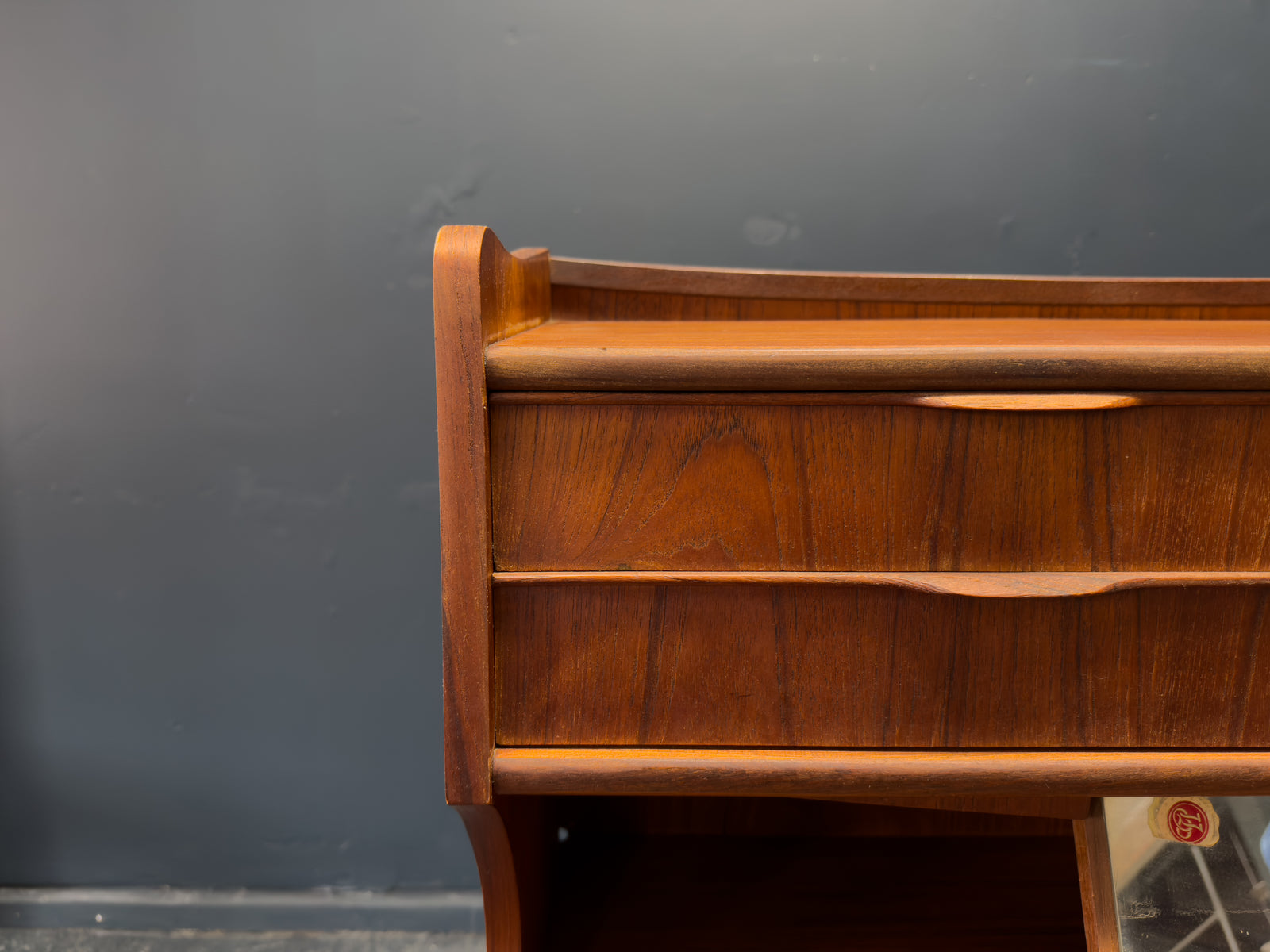 Teak Bureau with Writing Desk