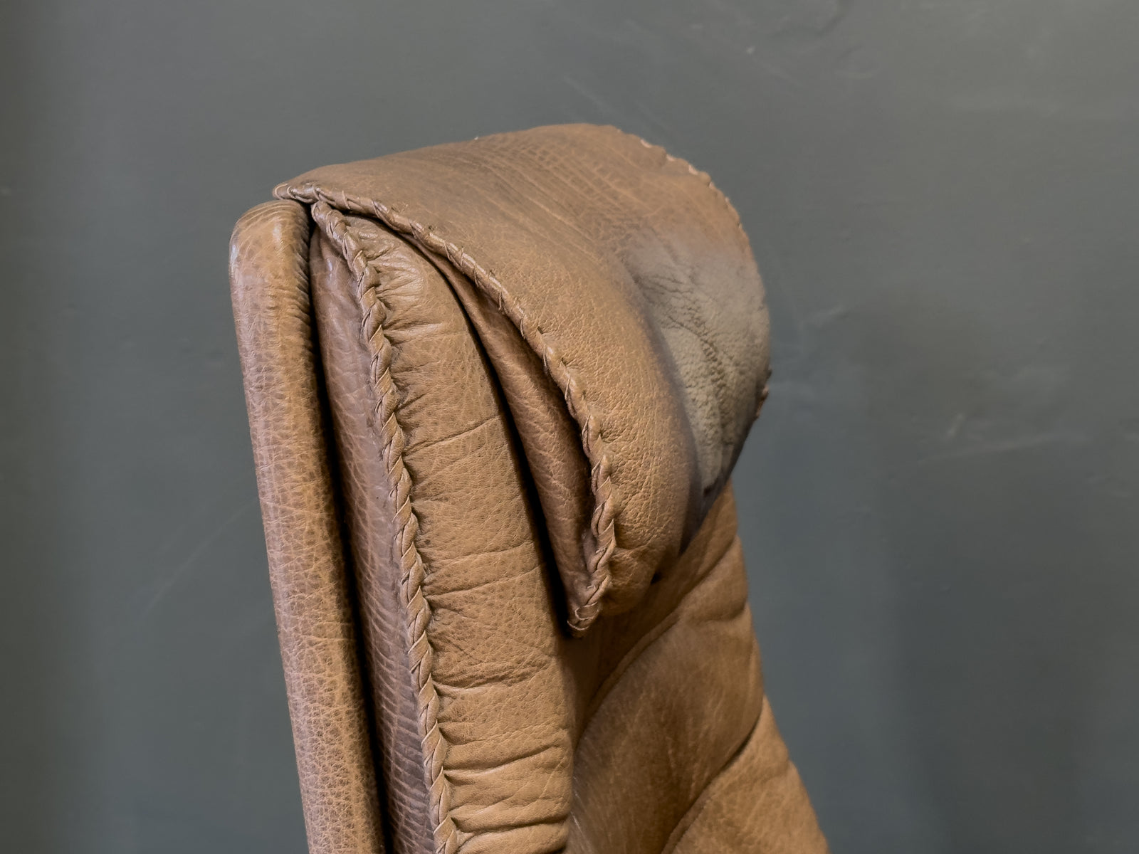 Leather Adjustable Easy Chair & Ottoman by Berg Furniture