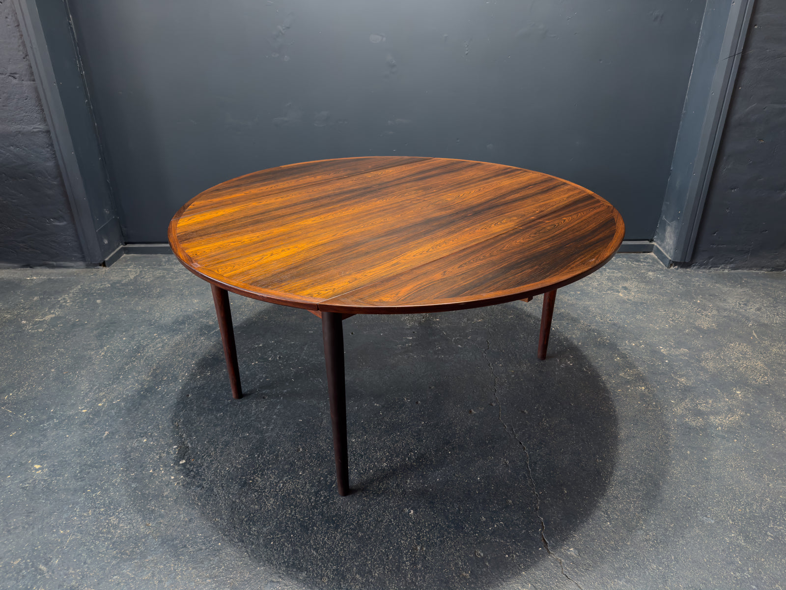 Extending Round Rosewood Dining Table