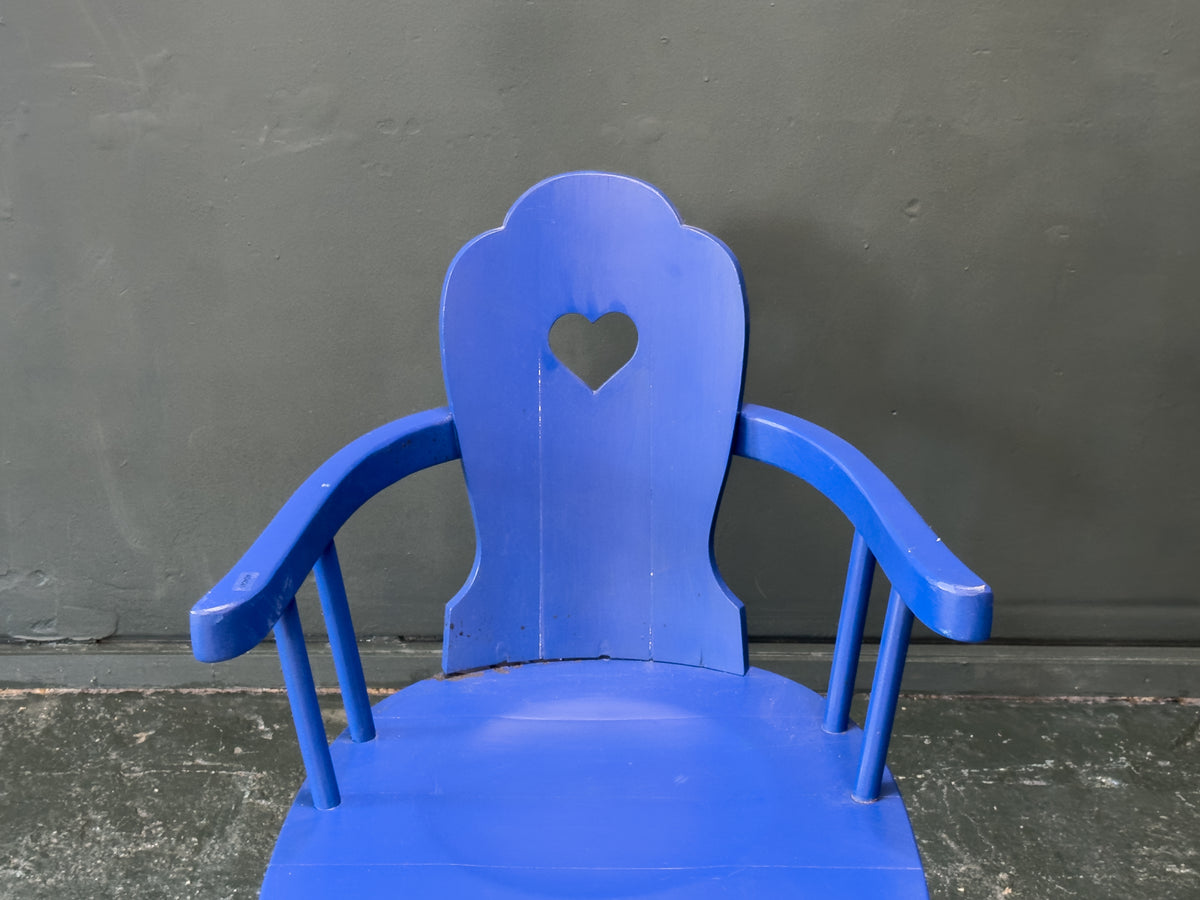 Blue Painted Chair