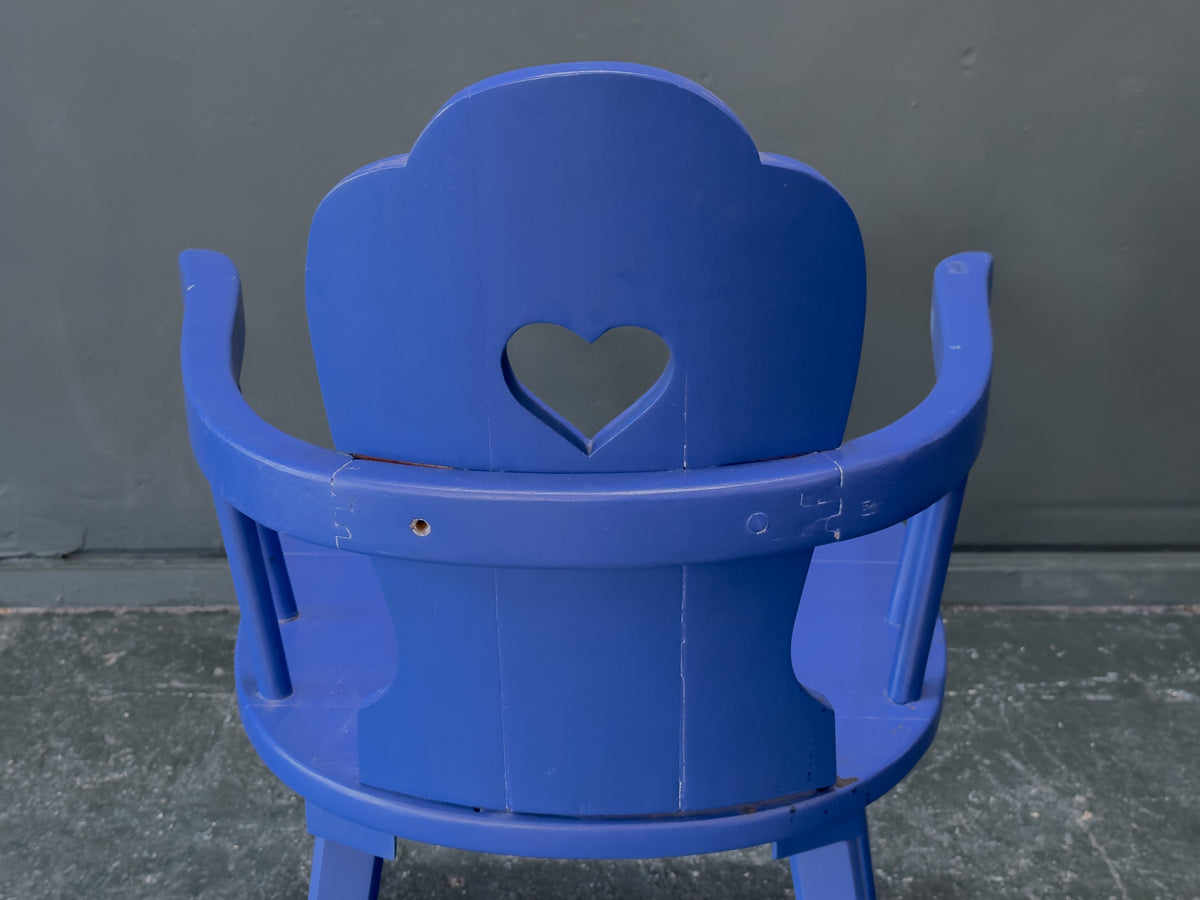 Blue Painted Chair