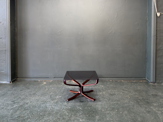 Square Smoked Glass Coffee Table by Sigurd Resell