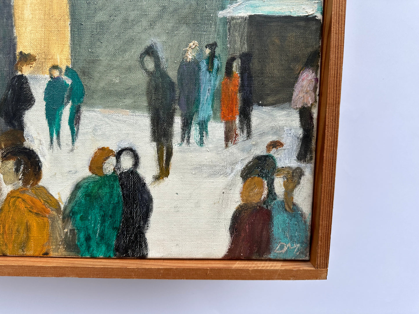 Painting of Figures in the Snow