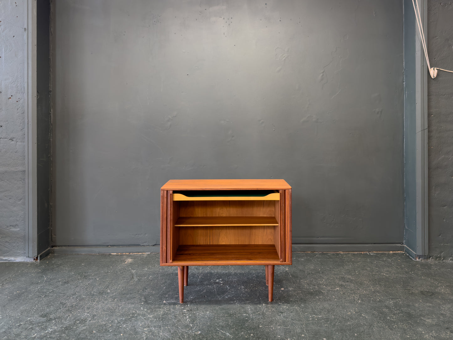 Kai Kristiansen Small Teak Tambour Sideboard