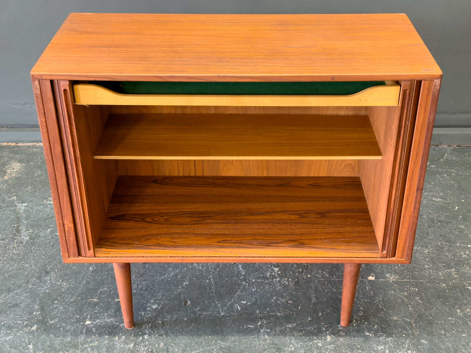 Kai Kristiansen Small Teak Tambour Sideboard