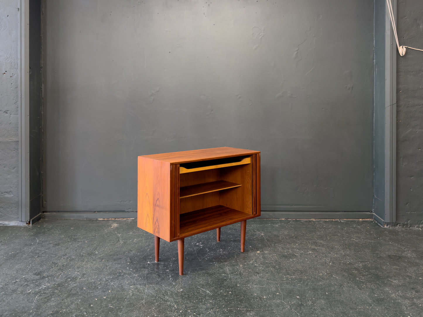 Kai Kristiansen Small Teak Tambour Sideboard