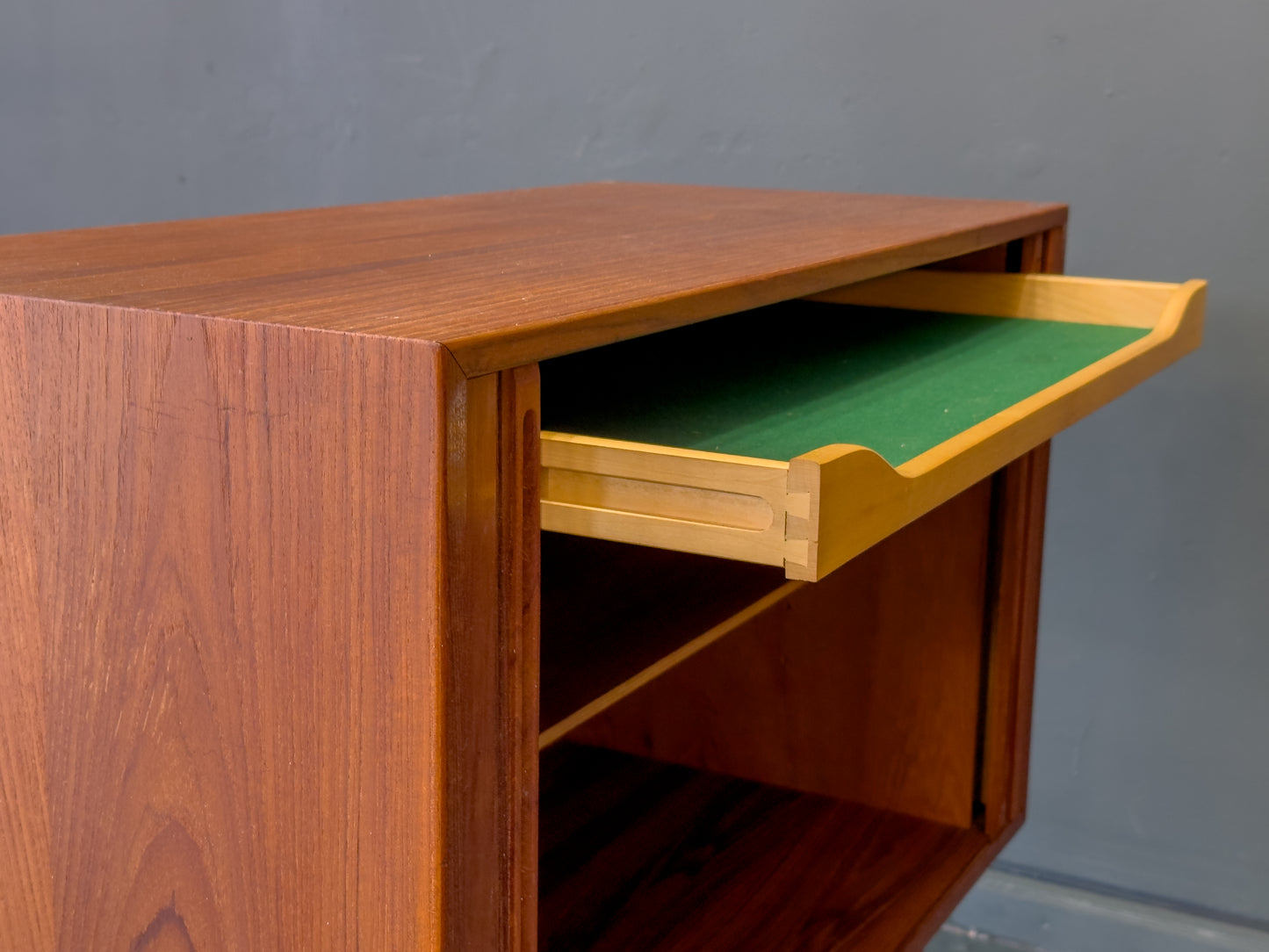 Kai Kristiansen Small Teak Tambour Sideboard