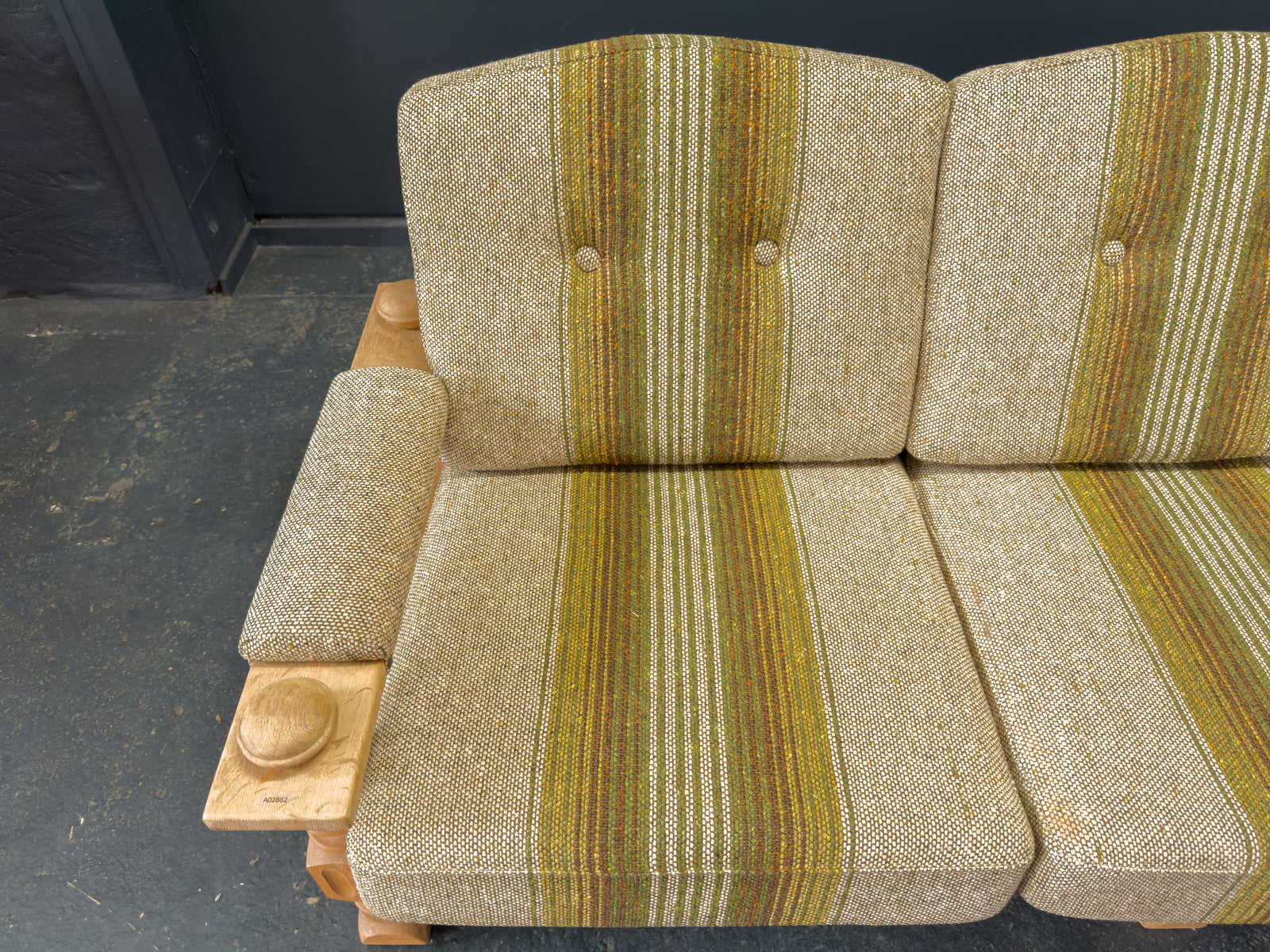 Henning Kjærnulf Oak Upholstered Sofa