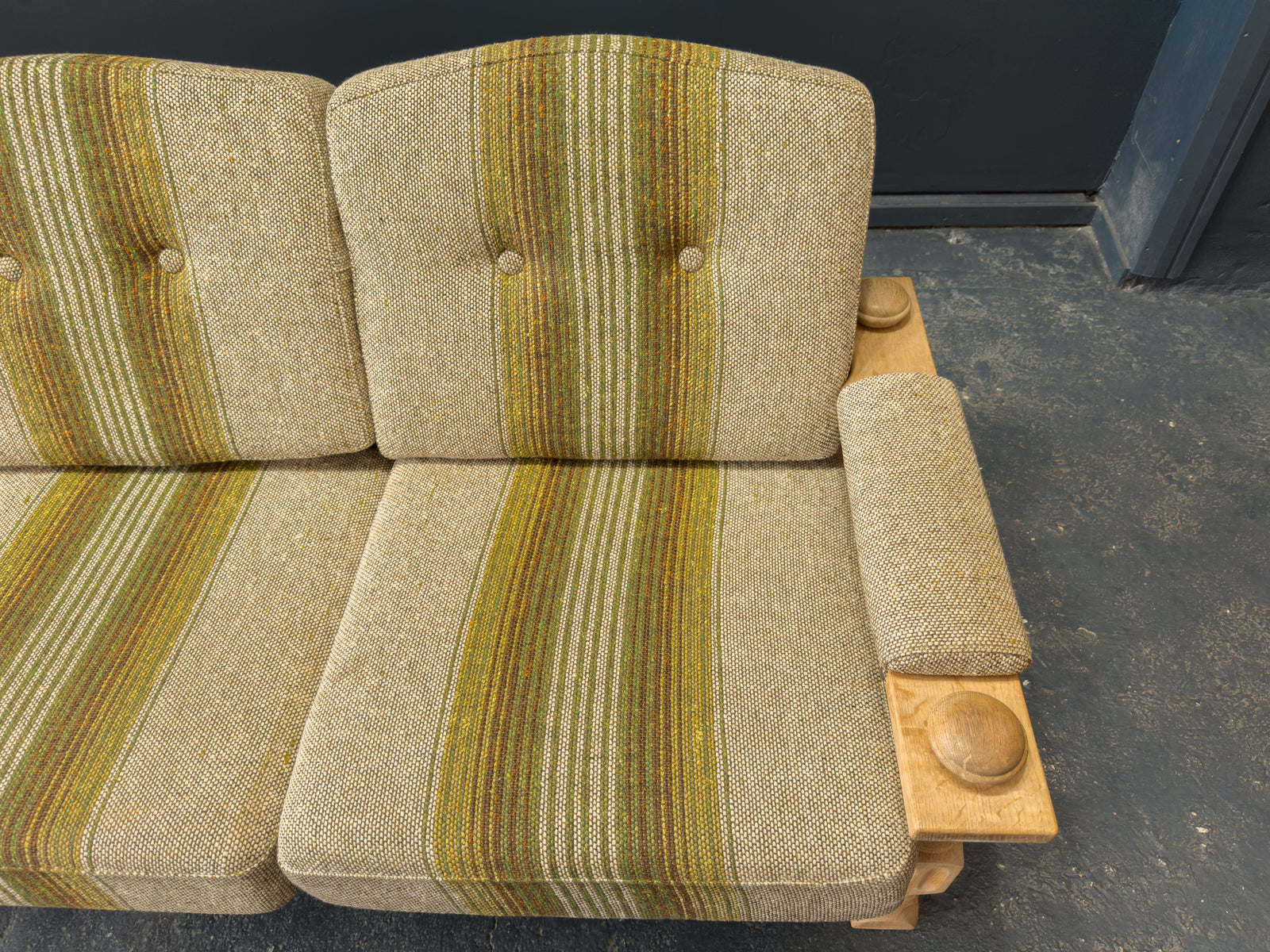 Henning Kjærnulf Oak Upholstered Sofa