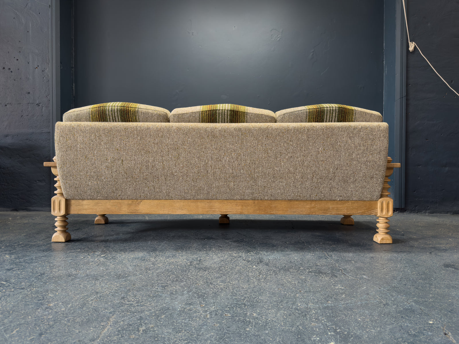 Henning Kjærnulf Oak Upholstered Sofa