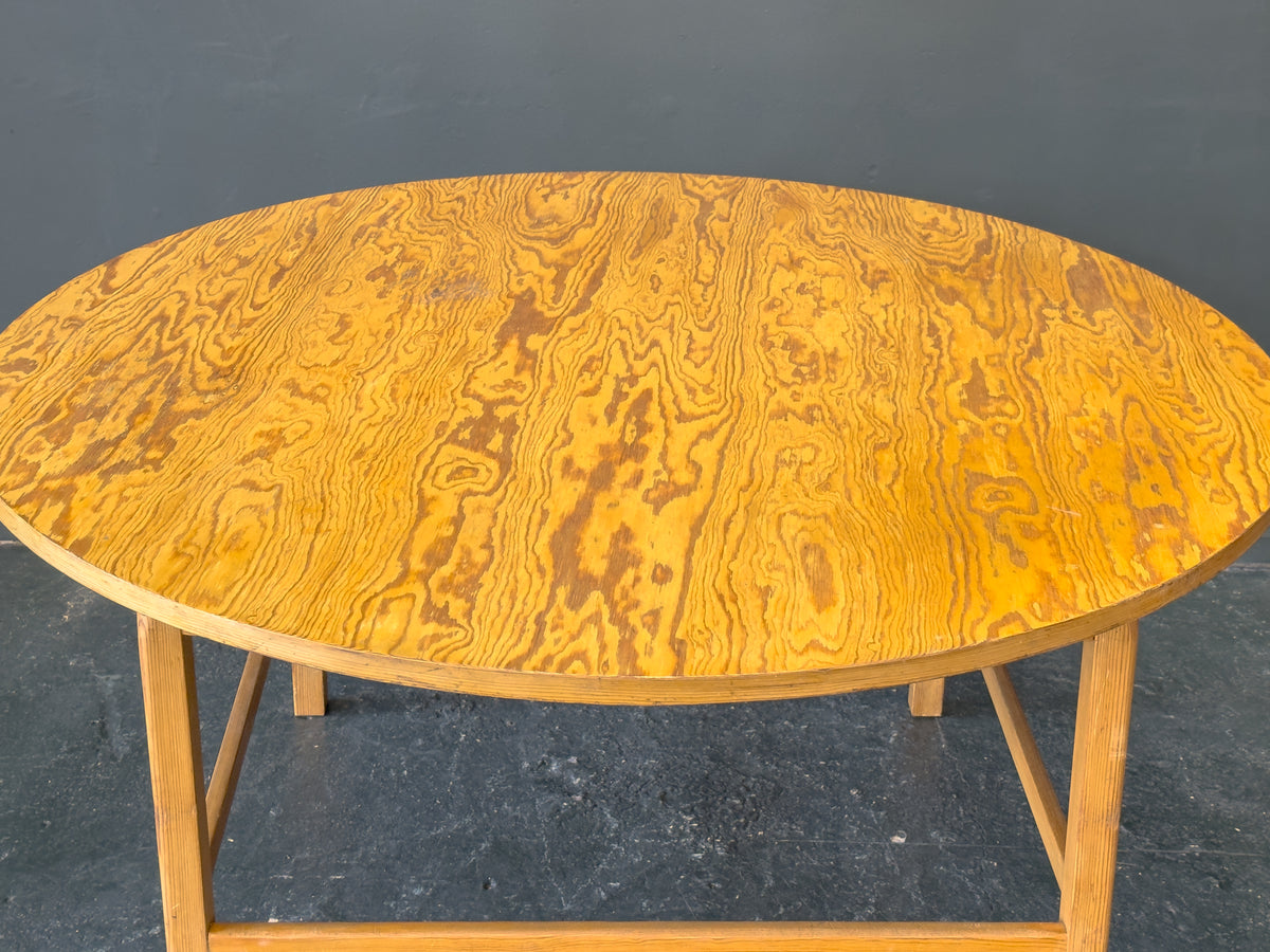 Large Round Pine Dining Table