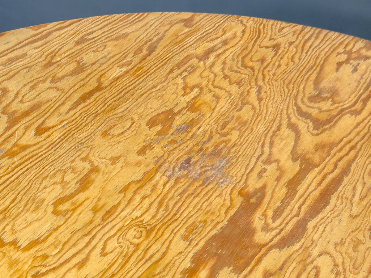 Large Round Pine Dining Table