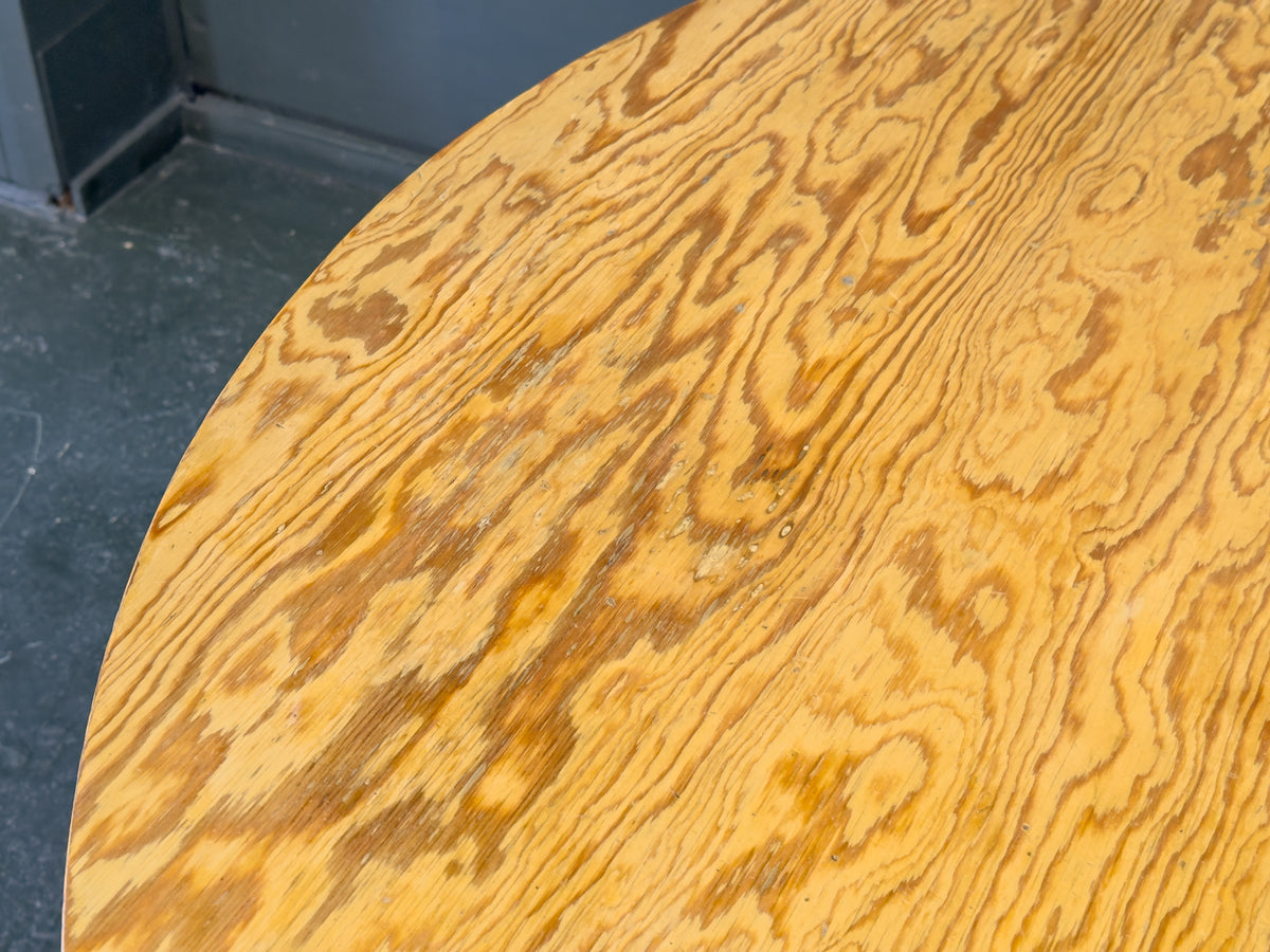 Large Round Pine Dining Table