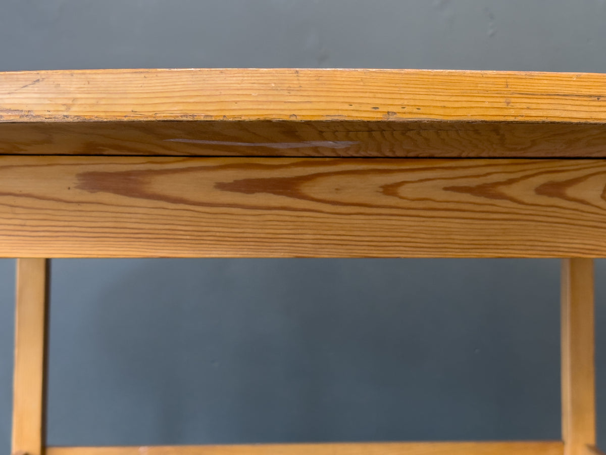 Large Round Pine Dining Table