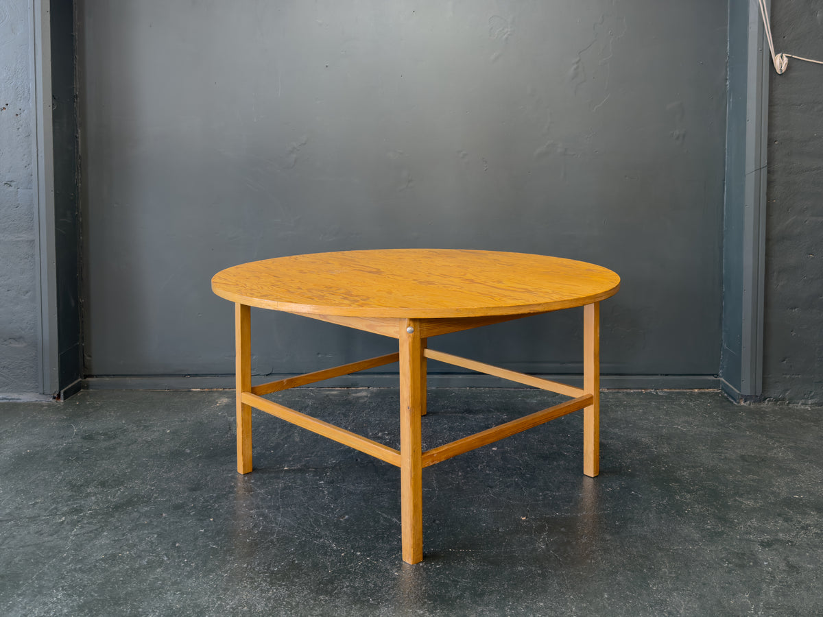 Large Round Pine Dining Table