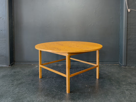 Large Round Pine Dining Table