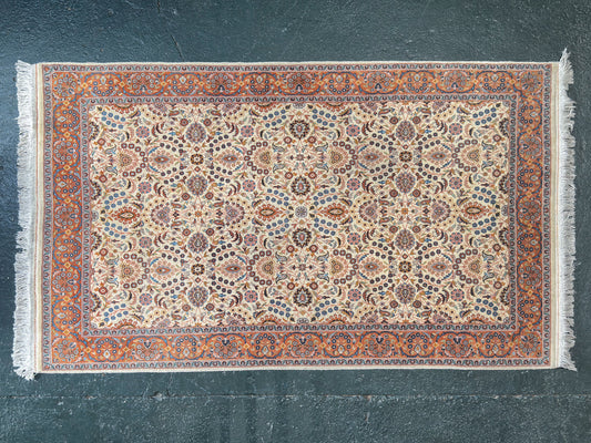 Blue and Orange Paisley Rug
