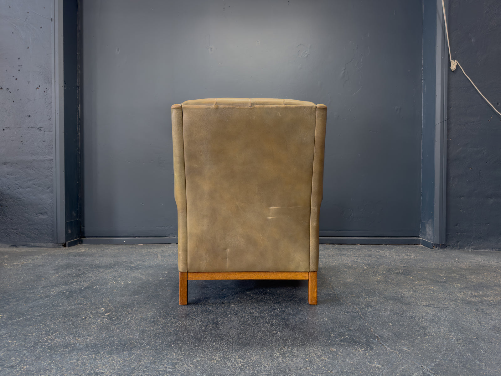 Arne Norrell Green Leather Armchair