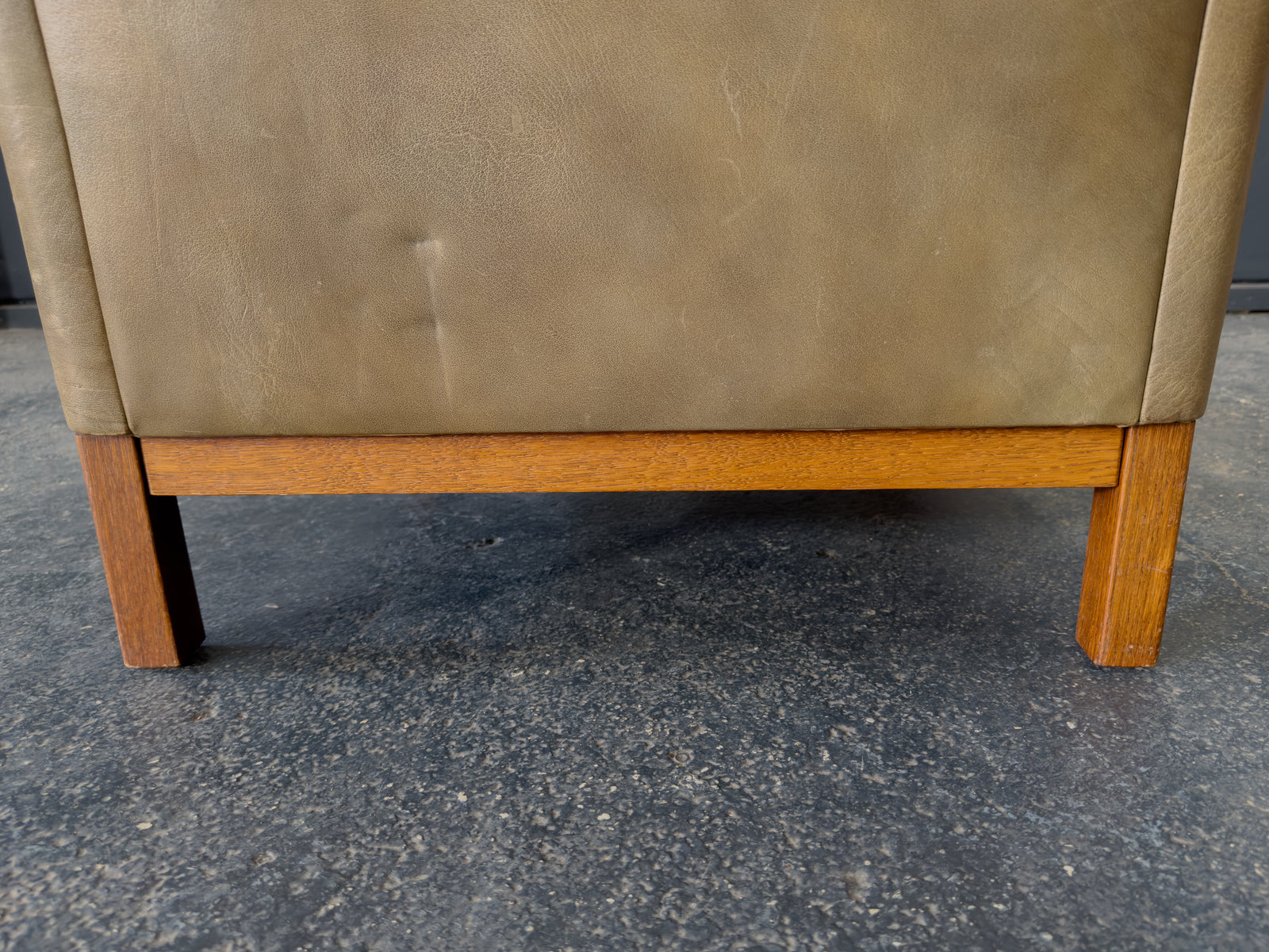 Arne Norrell Green Leather Armchair