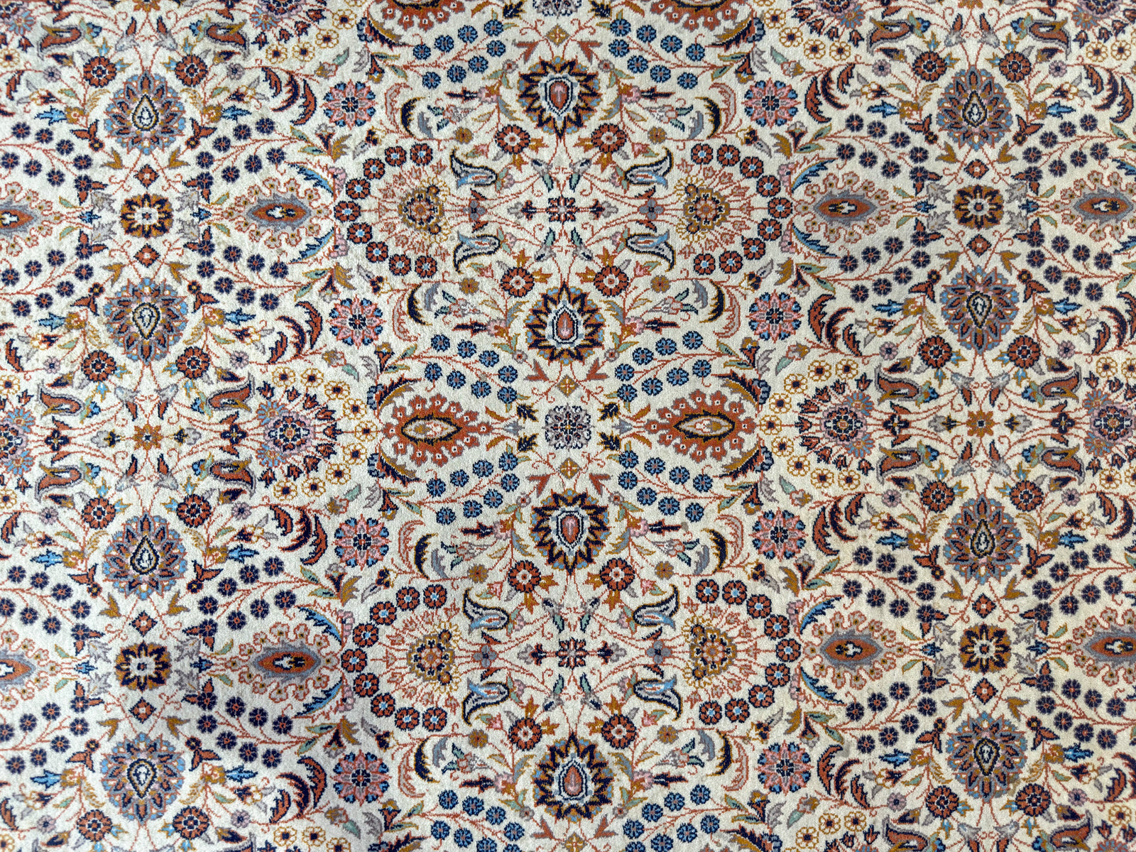 Blue and Orange Paisley Rug