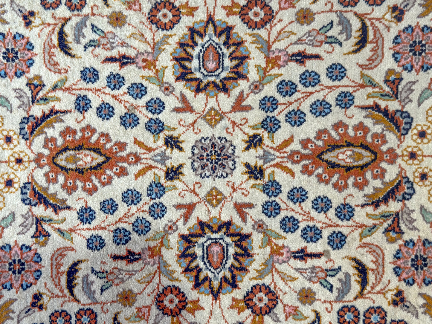 Blue and Orange Paisley Rug