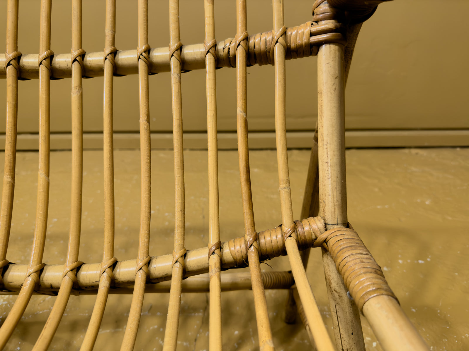 Pair of Straight Leg Wicker Armchairs