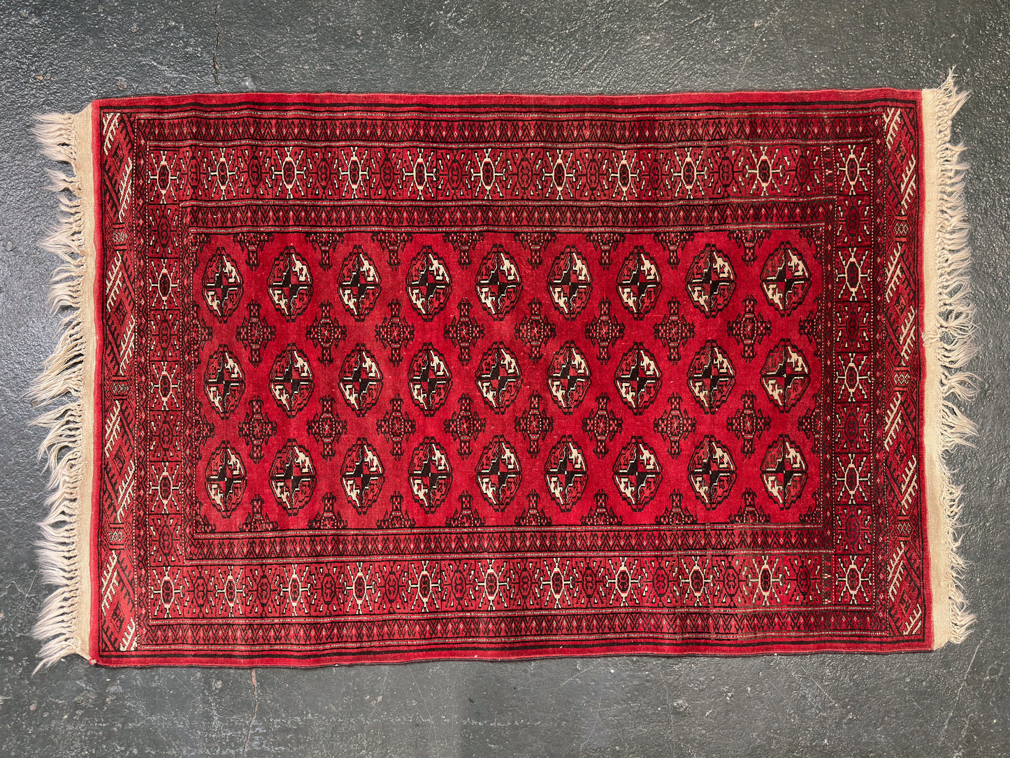Large Red and Cream Rug