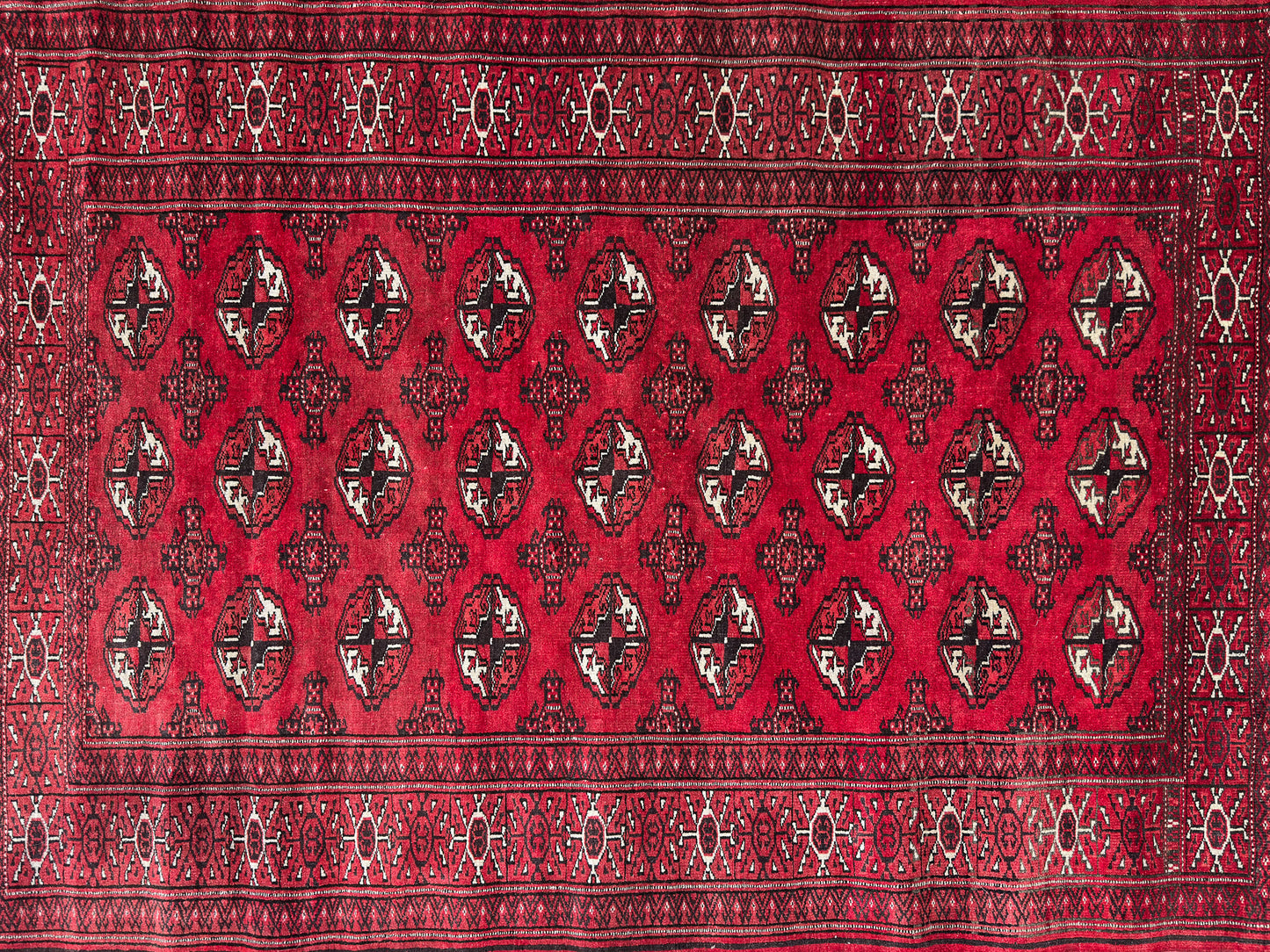 Large Red and Cream Rug