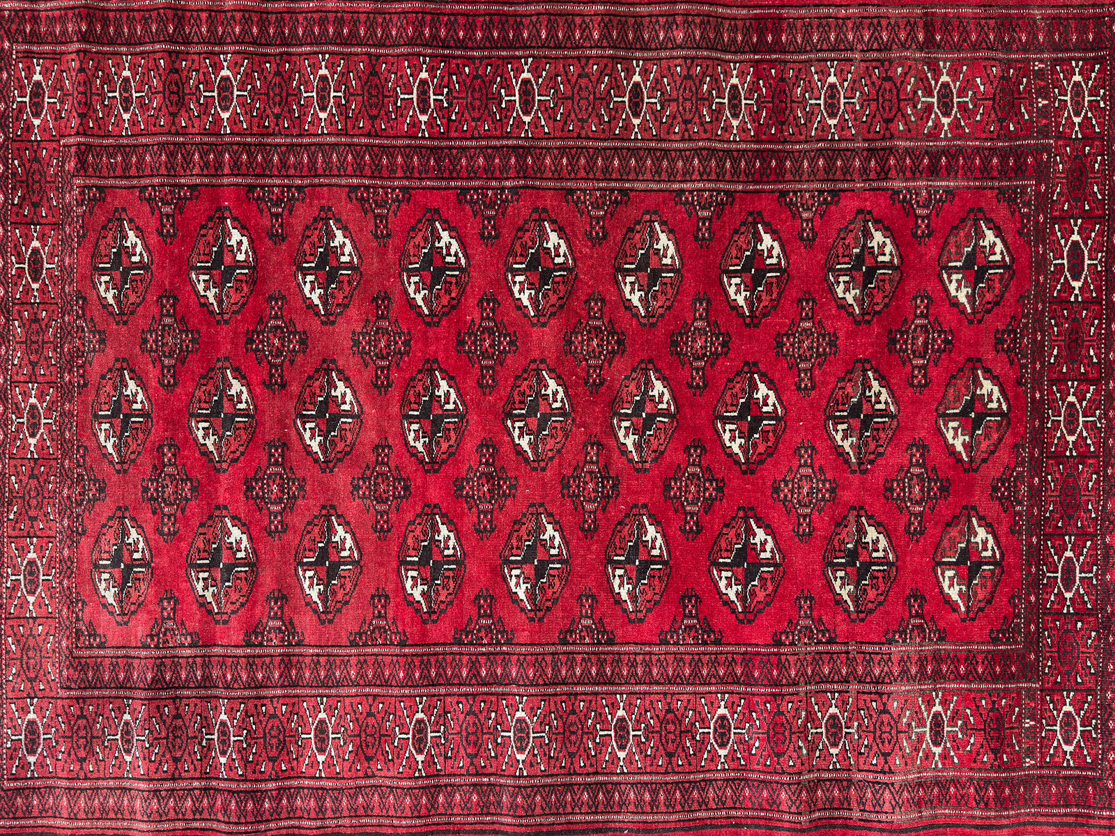 Large Red and Cream Rug