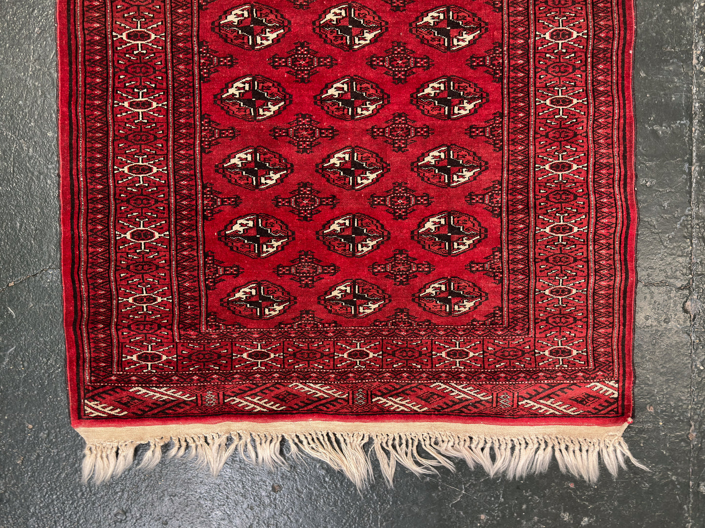 Large Red and Cream Rug