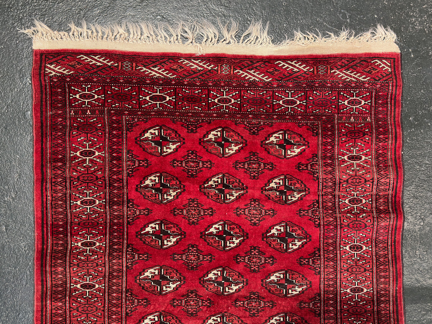 Large Red and Cream Rug