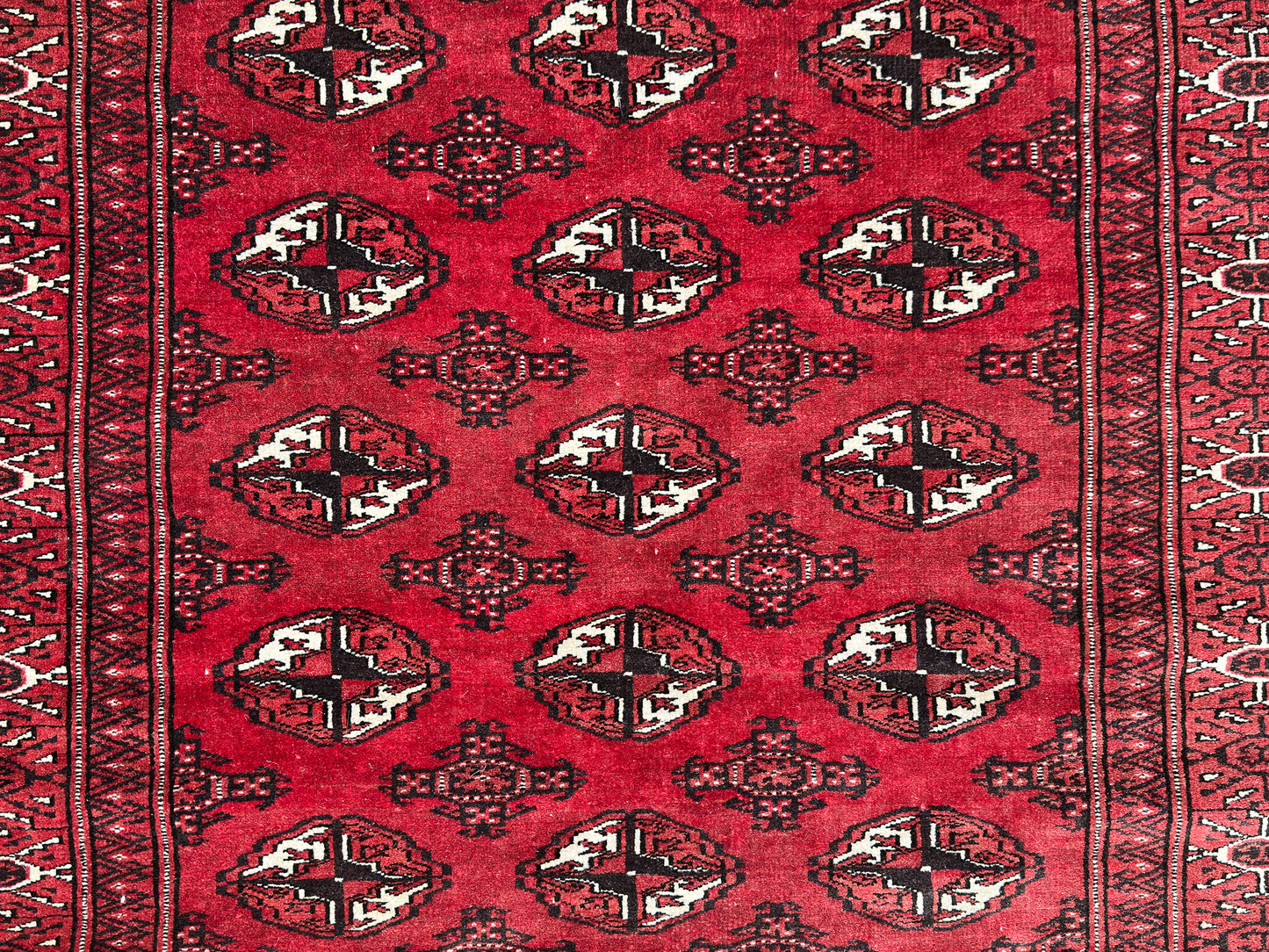 Large Red and Cream Rug