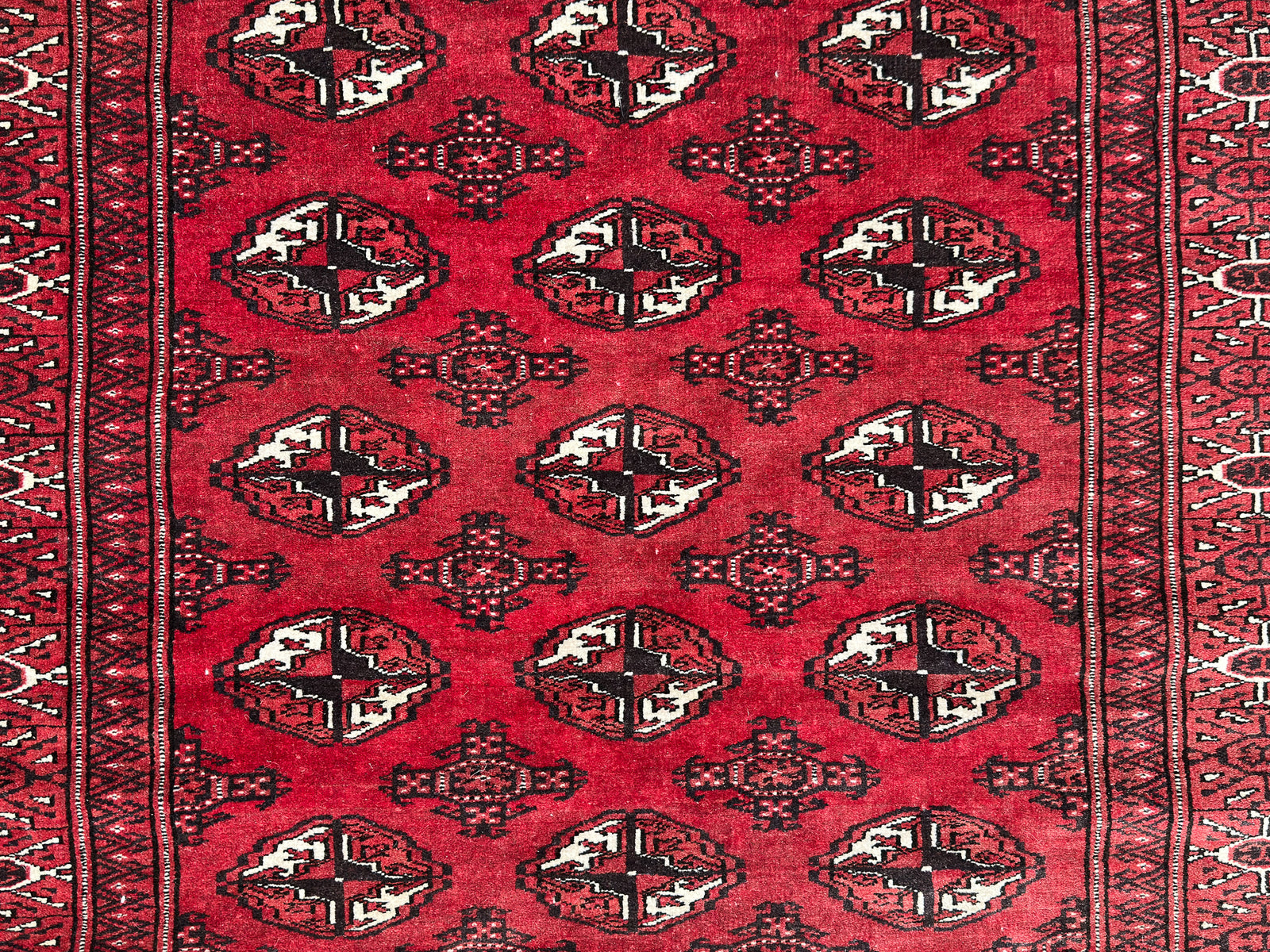 Large Red and Cream Rug