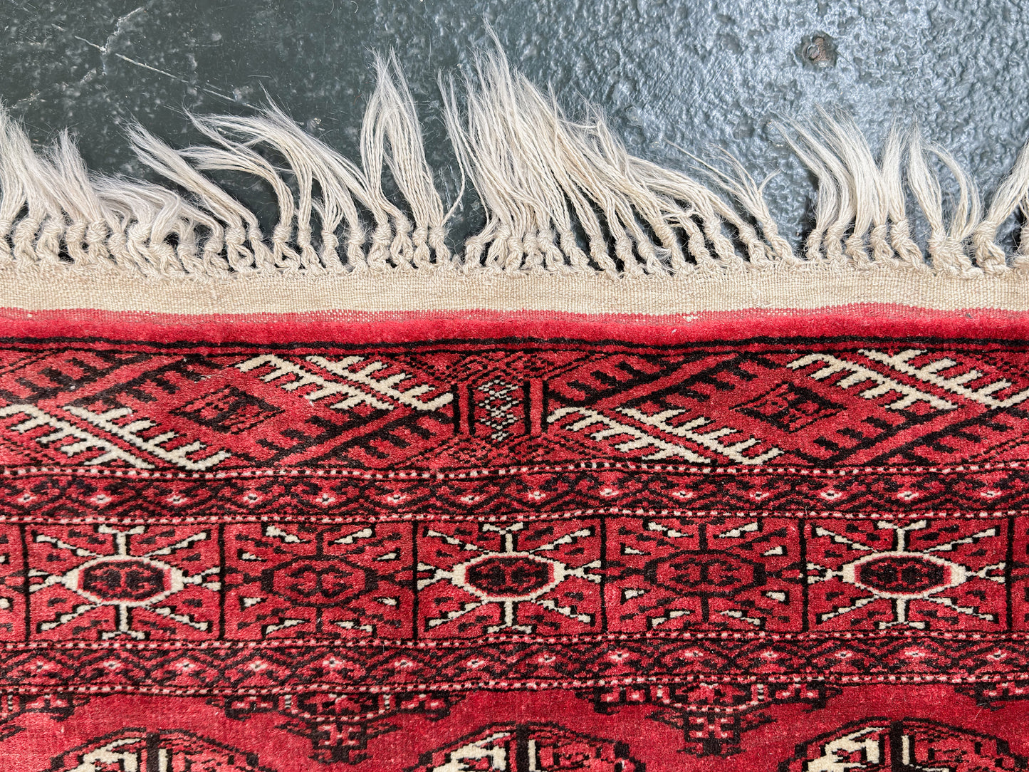 Large Red and Cream Rug