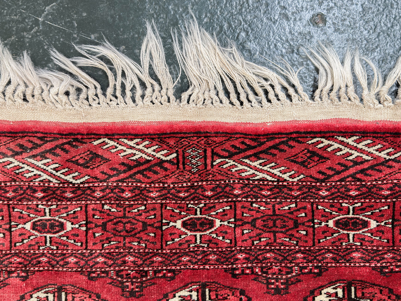 Large Red and Cream Rug