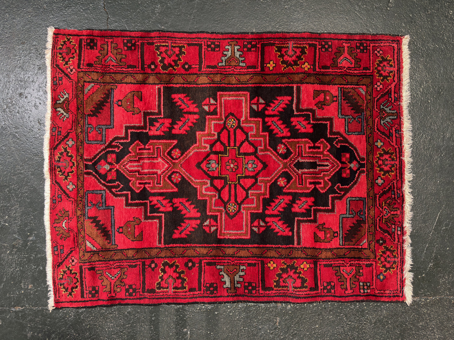 Red and Black Rug